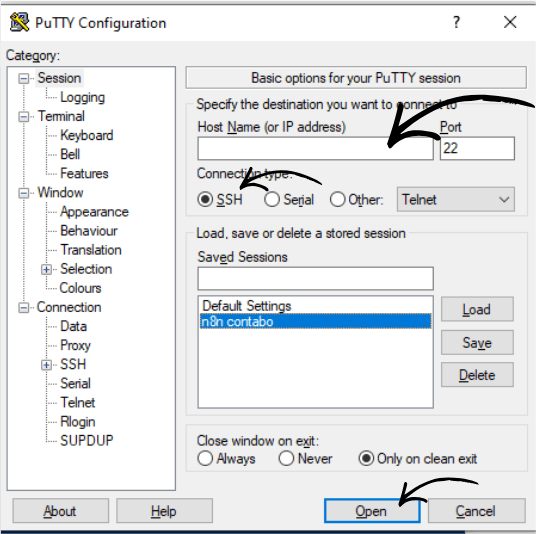 putty oberfläche n8n update